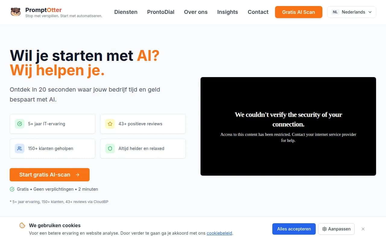 Screenshot PromptOtter.com