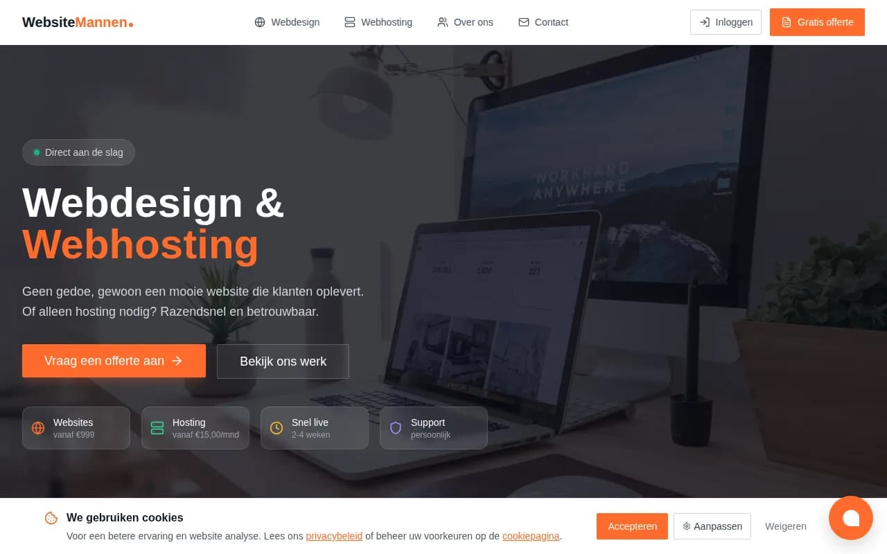 Screenshot Websitemannen.nl
